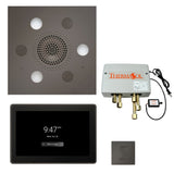 ThermaSol TWP15US Total Wellness Package - Serenity Advanced Square Rainhead + ThermaTouch2 15" Control + Digital Shower Valve + SteamVection Square Steam Head