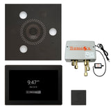 ThermaSol TWP15US Total Wellness Package - Serenity Advanced Square Rainhead + ThermaTouch2 15" Control + Digital Shower Valve + SteamVection Square Steam Head