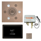 ThermaSol TWP15US Total Wellness Package - Serenity Advanced Square Rainhead + ThermaTouch2 15" Control + Digital Shower Valve + SteamVection Square Steam Head