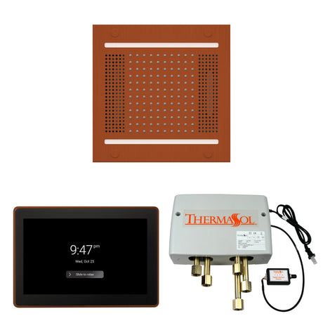 ThermaSol WH14SP15S Wellness Shower Package - HydroVive 14 Rainhead + ThermaTouch2 15" Control + Digital Shower Valve