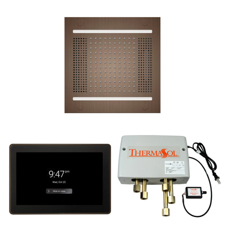 ThermaSol WH14SP15S Wellness Shower Package - HydroVive 14 Rainhead + ThermaTouch2 15" Control + Digital Shower Valve