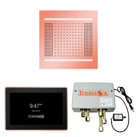 ThermaSol WH14SP15S Wellness Shower Package - HydroVive 14 Rainhead + ThermaTouch2 15" Control + Digital Shower Valve