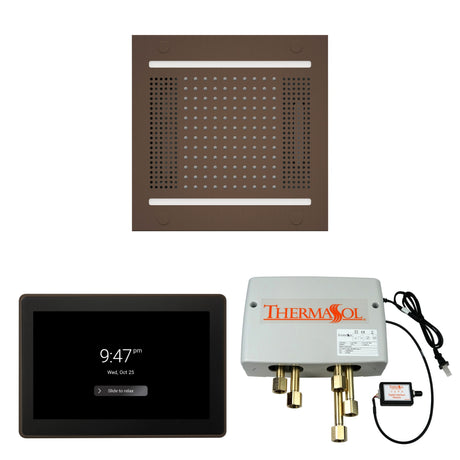 ThermaSol WH14SP15S Wellness Shower Package - HydroVive 14 Rainhead + ThermaTouch2 15" Control + Digital Shower Valve