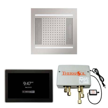 ThermaSol WH14SP15S Wellness Shower Package - HydroVive 14 Rainhead + ThermaTouch2 15" Control + Digital Shower Valve
