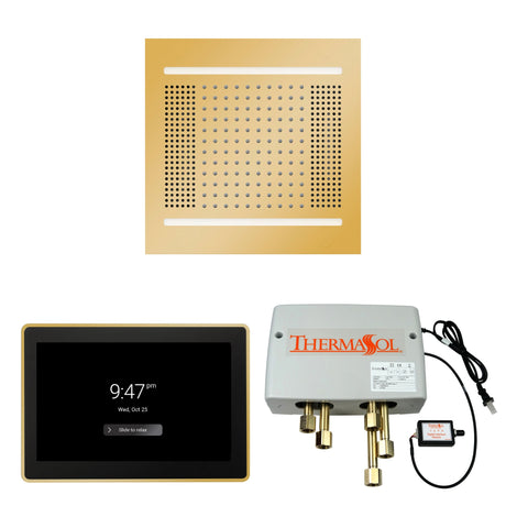 ThermaSol WH14SP15S Wellness Shower Package - HydroVive 14 Rainhead + ThermaTouch2 15" Control + Digital Shower Valve