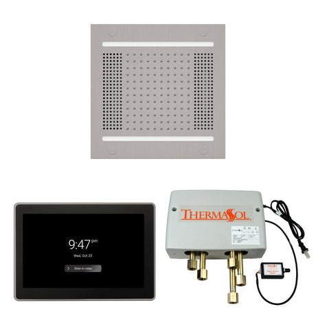 ThermaSol WH14SP15S Wellness Shower Package - HydroVive 14 Rainhead + ThermaTouch2 15" Control + Digital Shower Valve