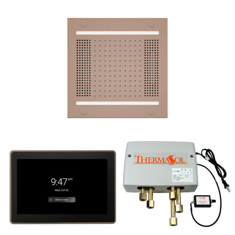 ThermaSol WH14SP15S Wellness Shower Package - HydroVive 14 Rainhead + ThermaTouch2 15" Control + Digital Shower Valve