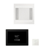 ThermaSol WH14STP15S Wellness Steam Package - HydroVive 14 Rainhead + ThermaTouch2 15" Control + SteamVection Square Steam Head