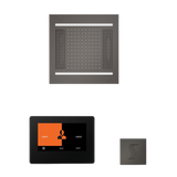 ThermaSol WH14STP7S Wellness Steam Package - HydroVive 14 Rainhead + ThermaTouch2 7" Black Trim Control + SteamVection Square Steam Head