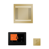 ThermaSol WH14STP7S Wellness Steam Package - HydroVive 14 Rainhead + ThermaTouch2 7" Black Trim Control + SteamVection Square Steam Head