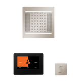 ThermaSol WH14STP7S Wellness Steam Package - HydroVive 14 Rainhead + ThermaTouch2 7" Black Trim Control + SteamVection Square Steam Head