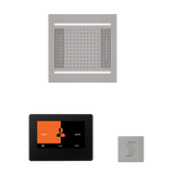 ThermaSol WH14STP7S Wellness Steam Package - HydroVive 14 Rainhead + ThermaTouch2 7" Black Trim Control + SteamVection Square Steam Head