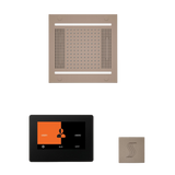 ThermaSol WH14STP7S Wellness Steam Package - HydroVive 14 Rainhead + ThermaTouch2 7" Black Trim Control + SteamVection Square Steam Head