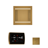 ThermaSol WH14STPSR Wellness Steam Package - HydroVive 14 Rainhead + SignaTouch Wall Mount Control + SteamVection Square Steam Head