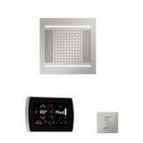 ThermaSol WH14STPSS Wellness Steam Package - HydroVive 14 Rainhead + SignaTouch Recessed Black Trim Control + SteamVection Square Steam Head