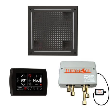 ThermaSol WHSPSR Wellness Shower Package - HydroVive 18 Rainhead + SignaTouch Wall Mount Control + Digital Shower Valve