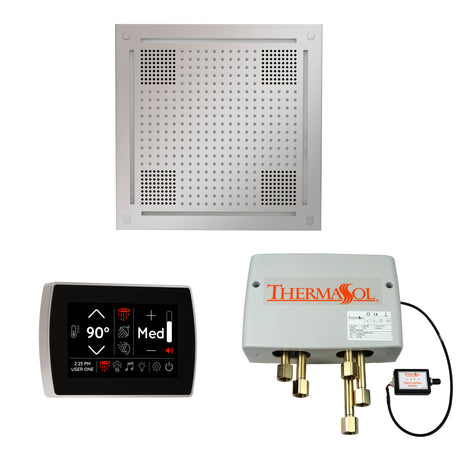 ThermaSol WHSPSR Wellness Shower Package - HydroVive 18 Rainhead + SignaTouch Wall Mount Control + Digital Shower Valve