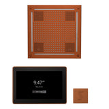 ThermaSol WHSTP15S Wellness Steam Package - HydroVive 18 Rainhead + ThermaTouch2 15" Control + SteamVection Square Steam Head