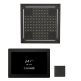 ThermaSol WHSTP15S Wellness Steam Package - HydroVive 18 Rainhead + ThermaTouch2 15" Control + SteamVection Square Steam Head