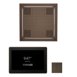 ThermaSol WHSTP15S Wellness Steam Package - HydroVive 18 Rainhead + ThermaTouch2 15" Control + SteamVection Square Steam Head