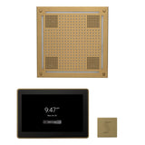 ThermaSol WHSTP15S Wellness Steam Package - HydroVive 18 Rainhead + ThermaTouch2 15" Control + SteamVection Square Steam Head