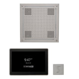 ThermaSol WHSTP15S Wellness Steam Package - HydroVive 18 Rainhead + ThermaTouch2 15" Control + SteamVection Square Steam Head