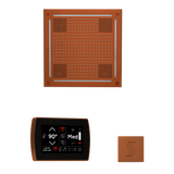 ThermaSol WHSTPSR Wellness Steam Package - HydroVive 18 Rainhead + SignaTouch Wall Mount Control + SteamVection Square Steam Head
