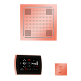 ThermaSol WHSTPSR Wellness Steam Package - HydroVive 18 Rainhead + SignaTouch Wall Mount Control + SteamVection Square Steam Head