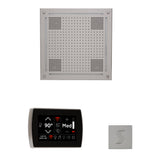 ThermaSol WHSTPSR Wellness Steam Package - HydroVive 18 Rainhead + SignaTouch Wall Mount Control + SteamVection Square Steam Head