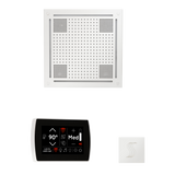 ThermaSol WHSTPSR Wellness Steam Package - HydroVive 18 Rainhead + SignaTouch Wall Mount Control + SteamVection Square Steam Head
