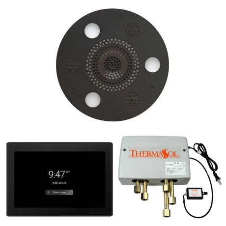 ThermaSol WSP15R Wellness Shower Package - Serenity Advanced Round Rainhead + ThermaTouch2 15" Control + Digital Shower Valve