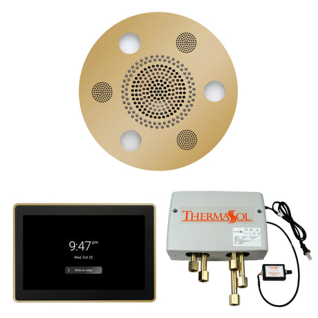 ThermaSol WSP15R Wellness Shower Package - Serenity Advanced Round Rainhead + ThermaTouch2 15" Control + Digital Shower Valve