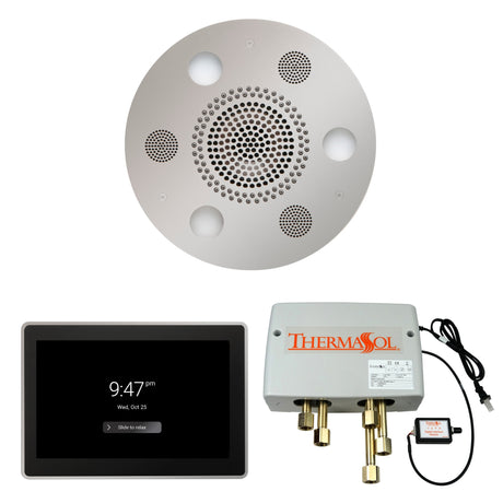ThermaSol WSP15R Wellness Shower Package - Serenity Advanced Round Rainhead + ThermaTouch2 15" Control + Digital Shower Valve