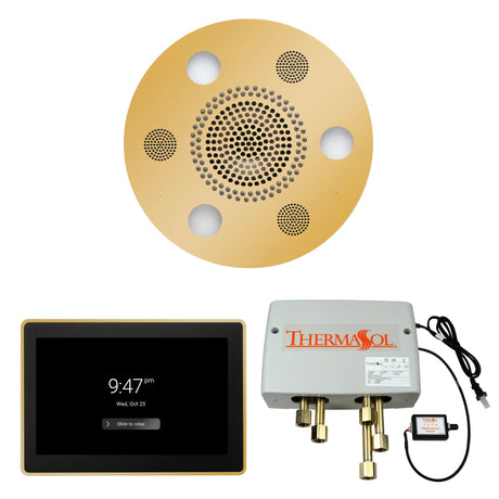 ThermaSol WSP15R Wellness Shower Package - Serenity Advanced Round Rainhead + ThermaTouch2 15" Control + Digital Shower Valve