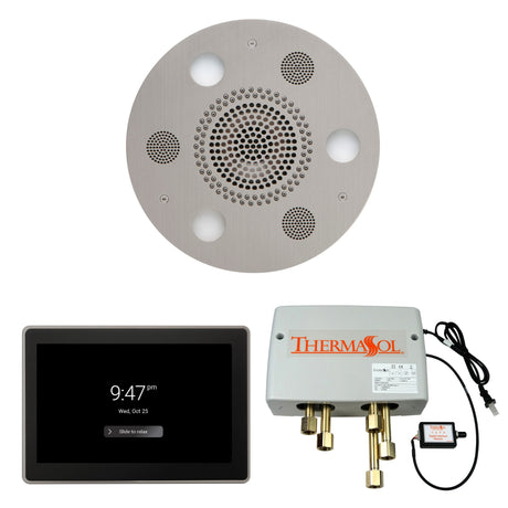 ThermaSol WSP15R Wellness Shower Package - Serenity Advanced Round Rainhead + ThermaTouch2 15" Control + Digital Shower Valve