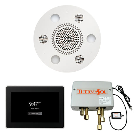 ThermaSol WSP15R Wellness Shower Package - Serenity Advanced Round Rainhead + ThermaTouch2 15" Control + Digital Shower Valve