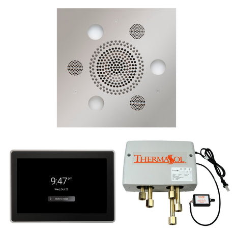ThermaSol WSP15S Wellness Shower Package - Serenity Advanced Square Rainhead + ThermaTouch2 15" Control + Digital Shower Valve