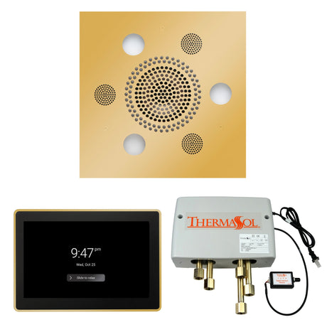 ThermaSol WSP15S Wellness Shower Package - Serenity Advanced Square Rainhead + ThermaTouch2 15" Control + Digital Shower Valve