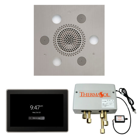 ThermaSol WSP15S Wellness Shower Package - Serenity Advanced Square Rainhead + ThermaTouch2 15" Control + Digital Shower Valve