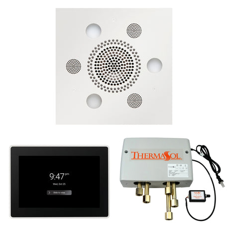 ThermaSol WSP15S Wellness Shower Package - Serenity Advanced Square Rainhead + ThermaTouch2 15" Control + Digital Shower Valve