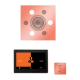 ThermaSol WSTP10S Wellness Steam Package - Serenity Advanced Square Rainhead + ThermaTouch2 10" Control + SteamVection Square Steam Head