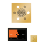 ThermaSol WSTP10S Wellness Steam Package - Serenity Advanced Square Rainhead + ThermaTouch2 10" Control + SteamVection Square Steam Head
