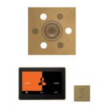 ThermaSol WSTP10S Wellness Steam Package - Serenity Advanced Square Rainhead + ThermaTouch2 10" Control + SteamVection Square Steam Head