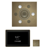 ThermaSol WSTP15S Wellness Steam Package - Serenity Advanced Square Rainhead + ThermaTouch2 15" Control + SteamVection Square Steam Head