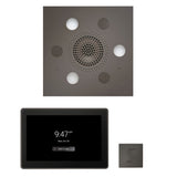 ThermaSol WSTP15S Wellness Steam Package - Serenity Advanced Square Rainhead + ThermaTouch2 15" Control + SteamVection Square Steam Head