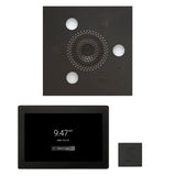 ThermaSol WSTP15S Wellness Steam Package - Serenity Advanced Square Rainhead + ThermaTouch2 15" Control + SteamVection Square Steam Head