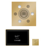 ThermaSol WSTP15S Wellness Steam Package - Serenity Advanced Square Rainhead + ThermaTouch2 15" Control + SteamVection Square Steam Head