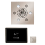 ThermaSol WSTP15S Wellness Steam Package - Serenity Advanced Square Rainhead + ThermaTouch2 15" Control + SteamVection Square Steam Head