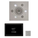 ThermaSol WSTP15S Wellness Steam Package - Serenity Advanced Square Rainhead + ThermaTouch2 15" Control + SteamVection Square Steam Head