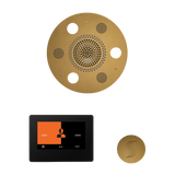 ThermaSol WSTP7R Wellness Steam Package - Serenity Advanced Round Rainhead + ThermaTouch2 7" Black Trim Control + SteamVection Round Steam Head